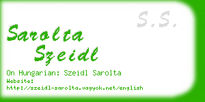 sarolta szeidl business card